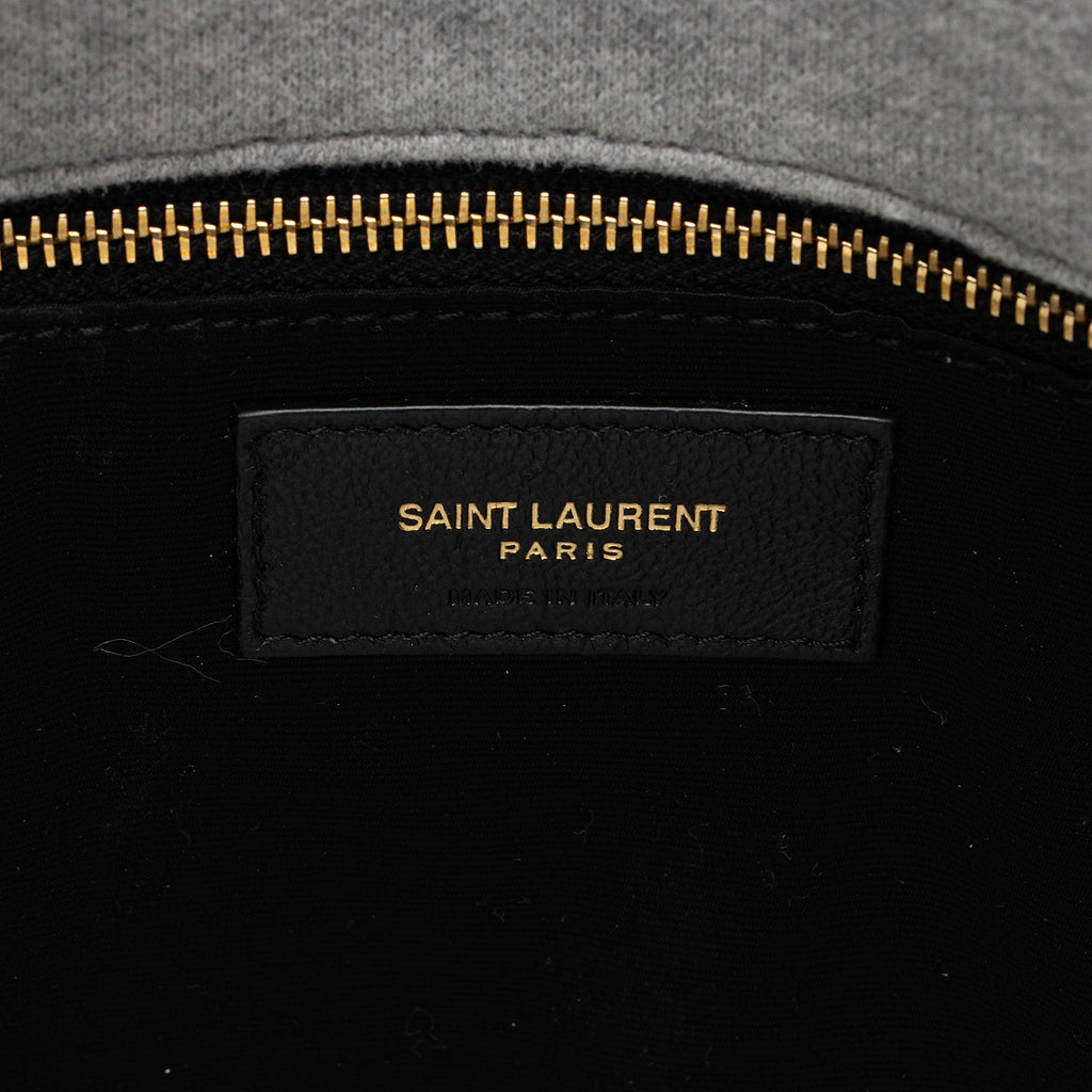 Saint Laurent Jersey Monogram Puffer LouLou Chain Small Shoulder Bag