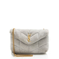Saint Laurent Jersey Monogram Puffer LouLou Toy Shoulder Bag