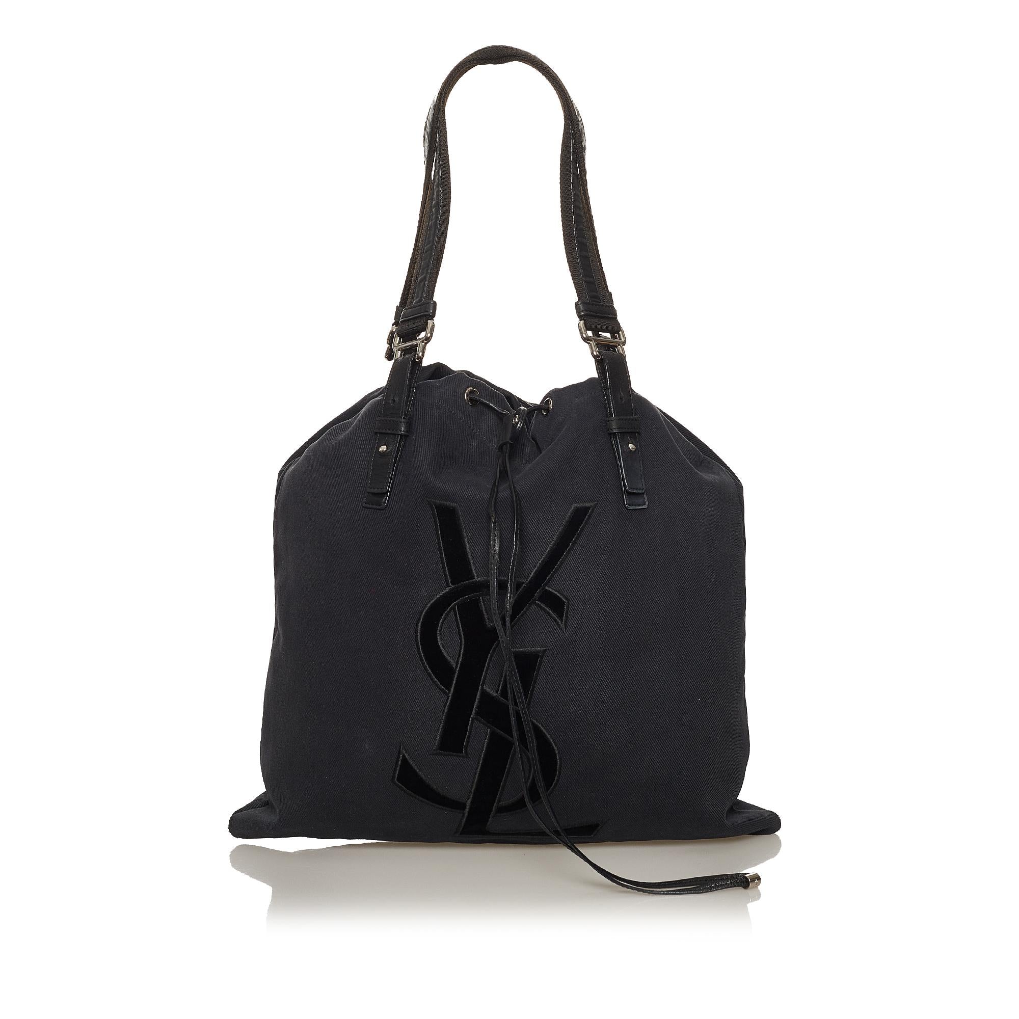 Saint Laurent Kahala Canvas Tote Bag (SHG-29234)