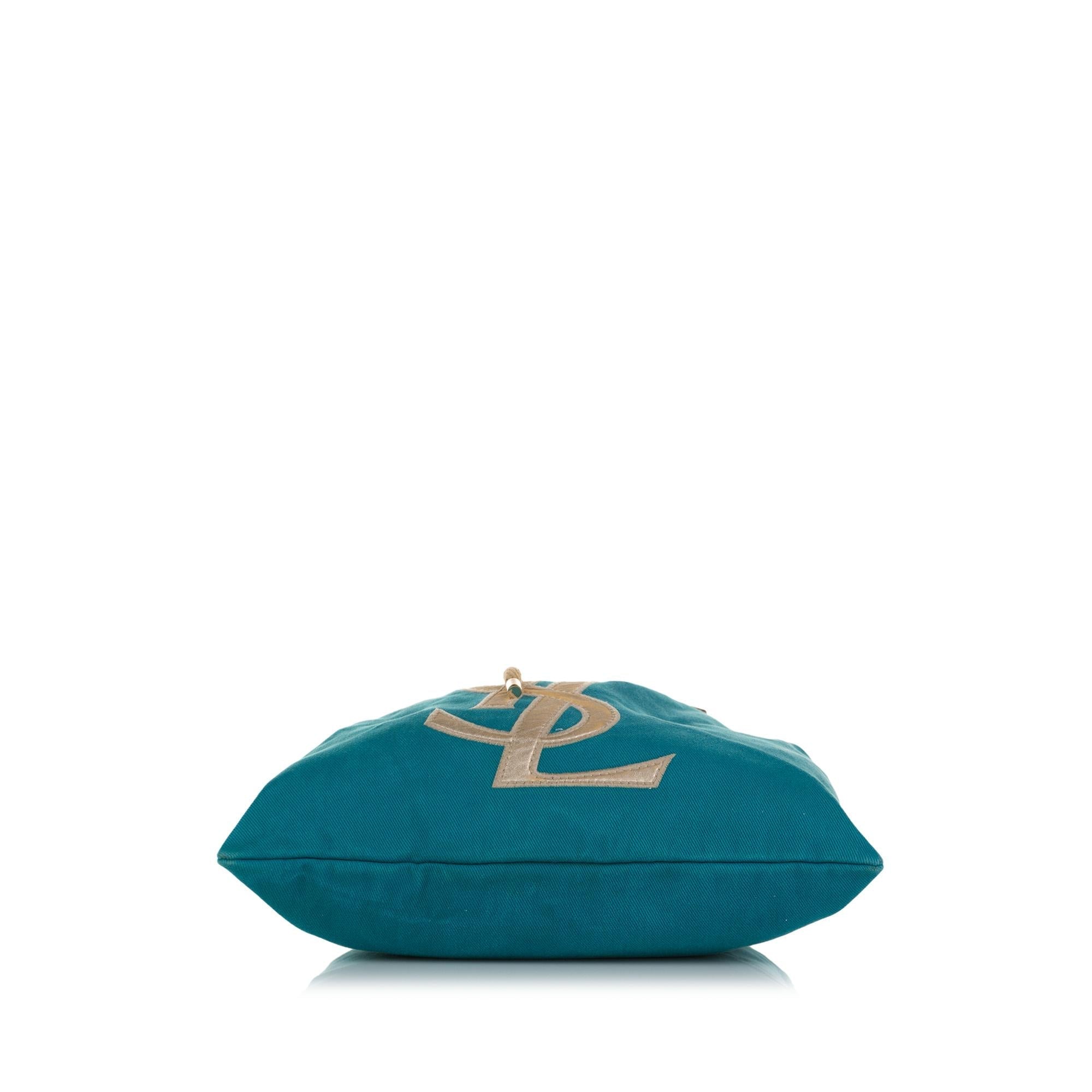 Saint Laurent Kahala Canvas Tote (SHG-37117)