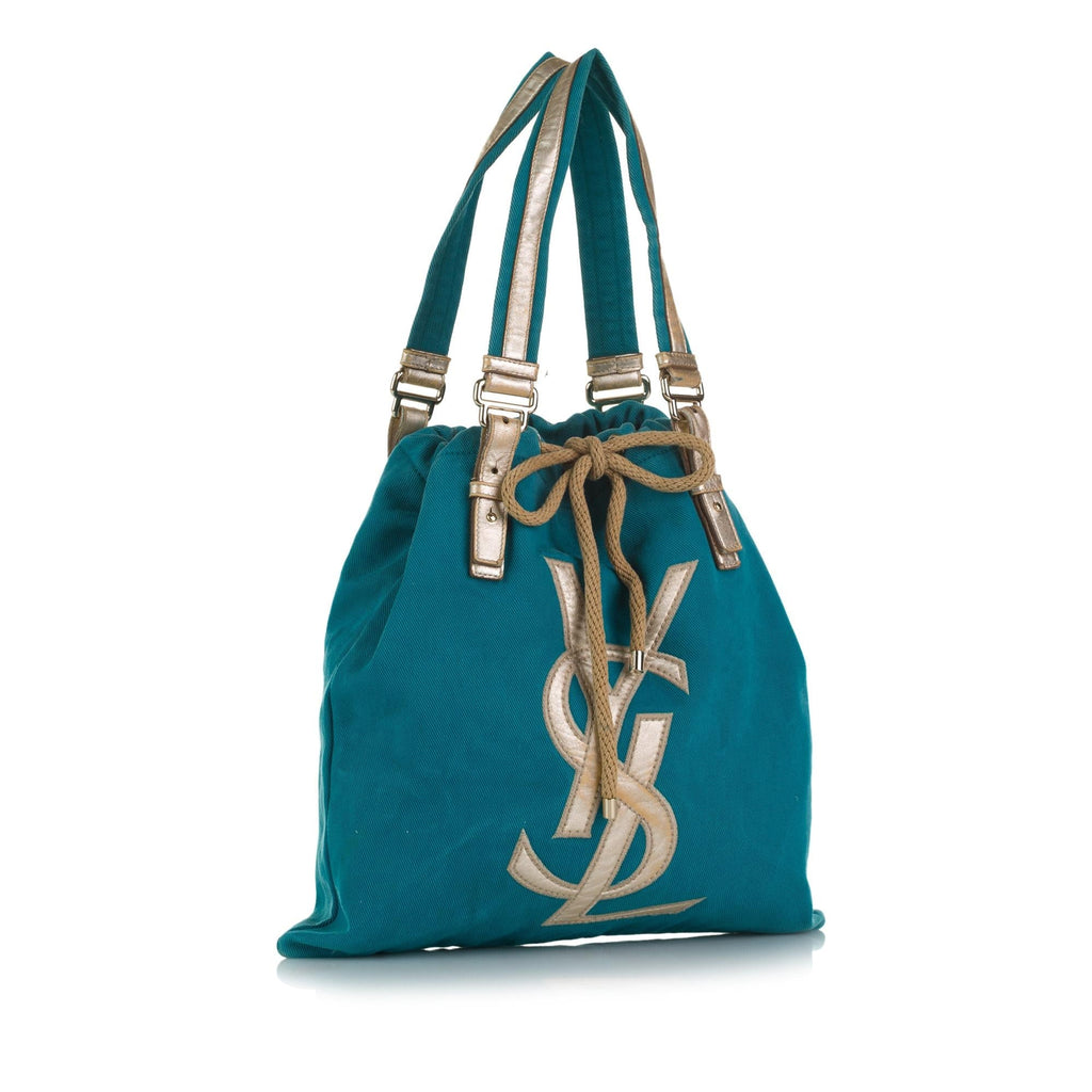 Saint Laurent Kahala Canvas Tote (SHG-37117)
