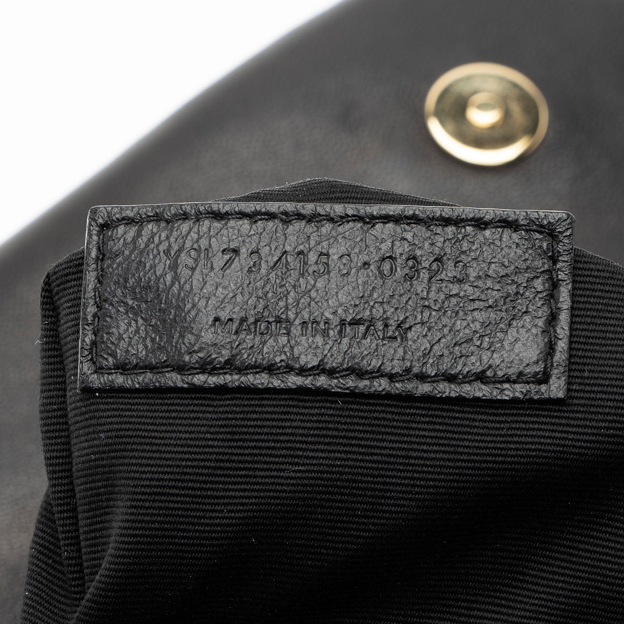 Saint Laurent Lambskin Monogram Calypso Small Shoulder Bag
