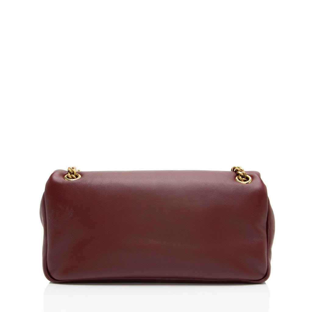 Saint Laurent Lambskin Monogram Calypso Small Shoulder Bag