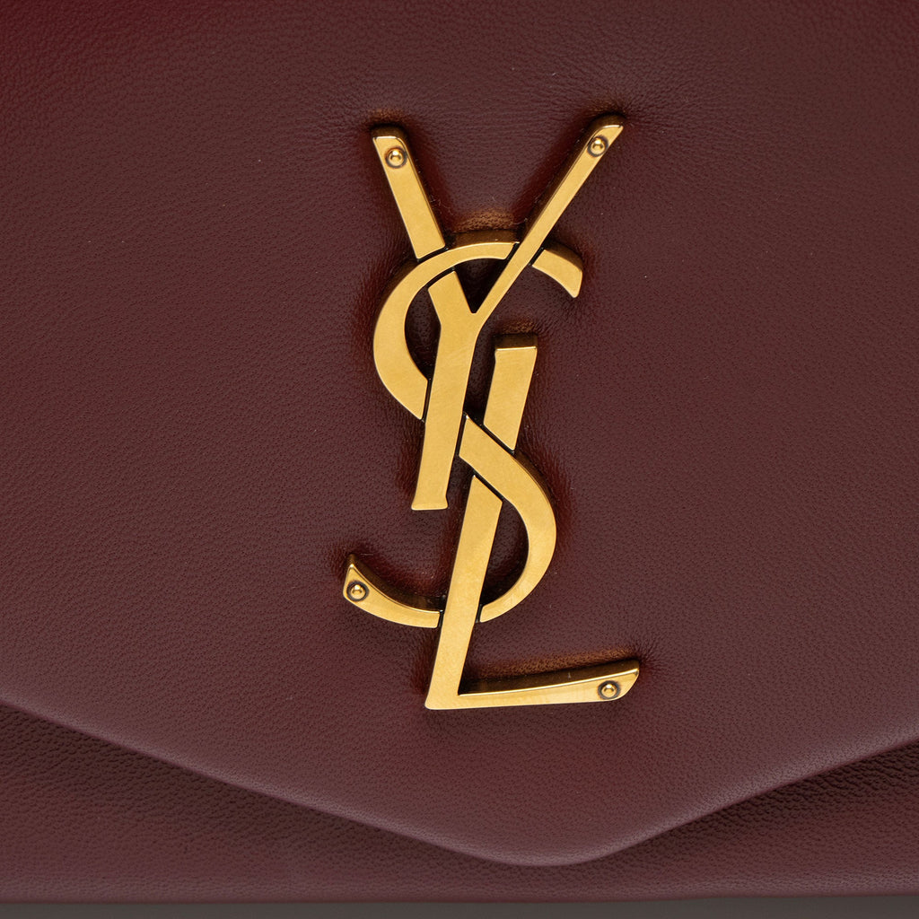 Saint Laurent Lambskin Monogram Calypso Small Shoulder Bag