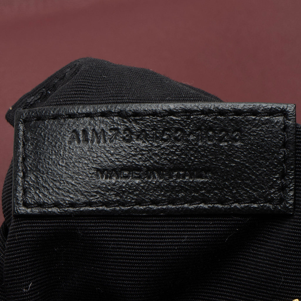 Saint Laurent Lambskin Monogram Calypso Small Shoulder Bag