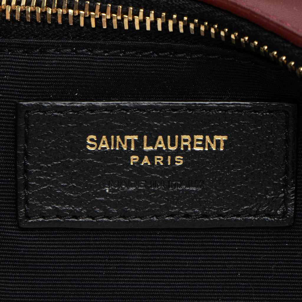 Saint Laurent Lambskin Monogram Calypso Small Shoulder Bag