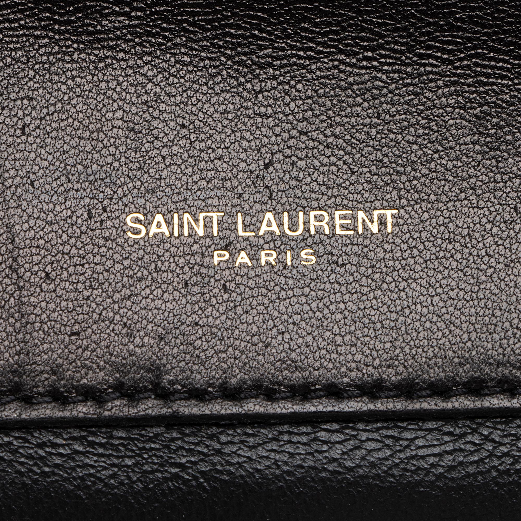 Saint Laurent Lambskin Monogram Gaby Chain Envelope Bag (SHF-23054)