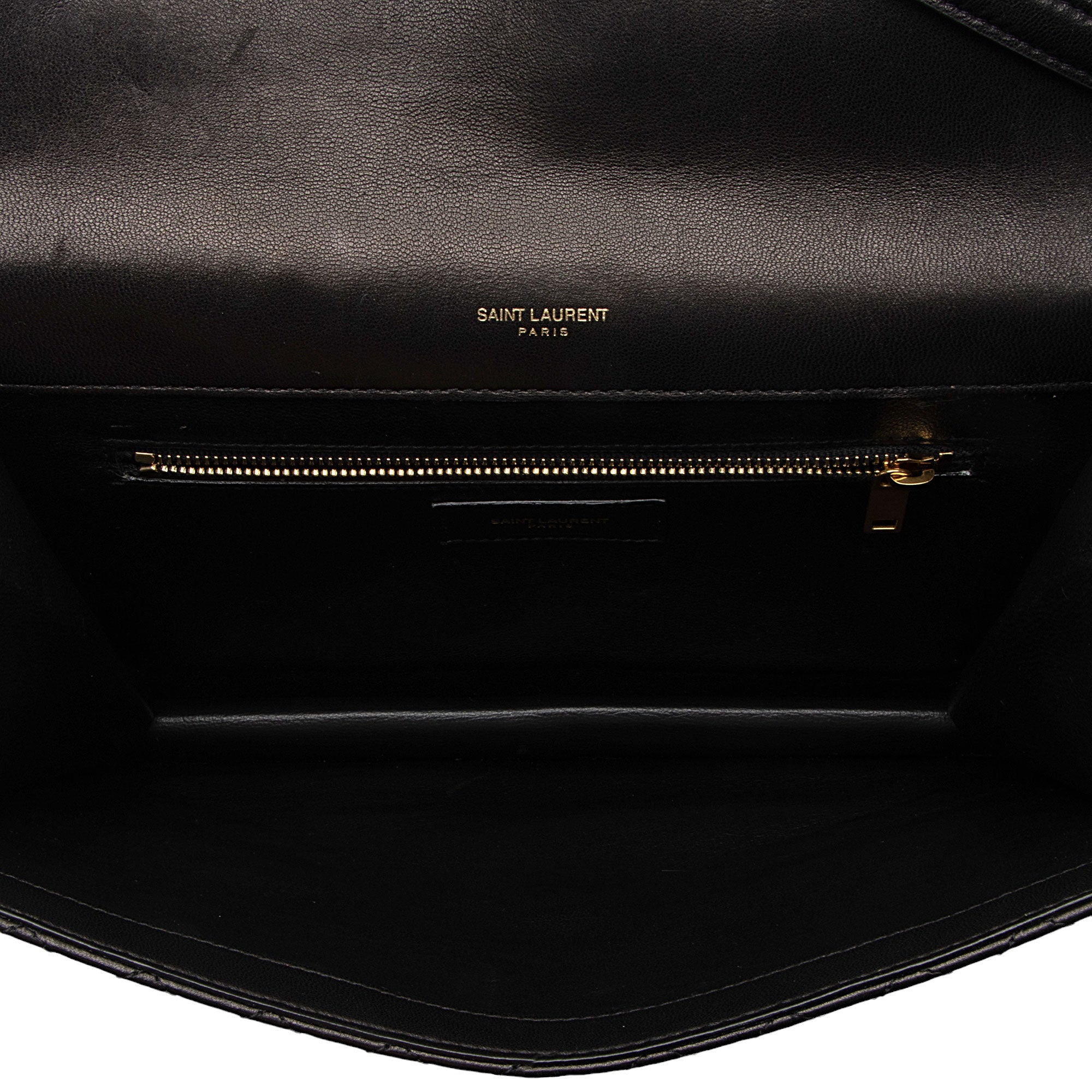 Saint Laurent Lambskin Monogram Gaby Chain Envelope Bag (SHF-KQUxzQ)