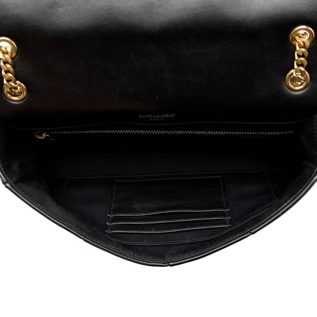Saint Laurent Lambskin Monogram Jamie Chain Medium Shoulder Bag (SHF-amMtT9)