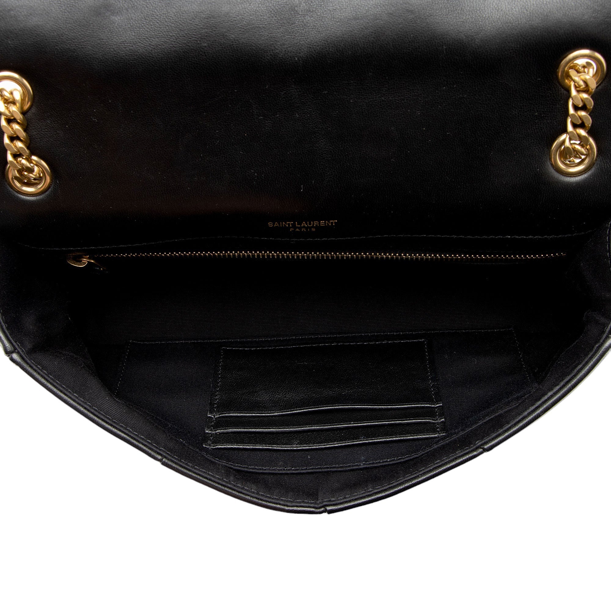 Saint Laurent Lambskin Monogram Jamie Chain Medium Shoulder Bag (SHF-amMtT9)