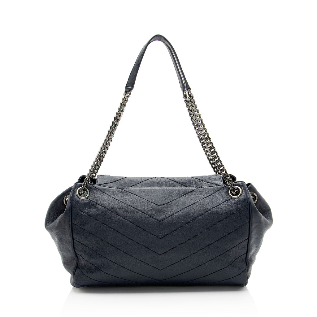 Saint Laurent Lambskin Monogram Nolita Medium Flap Bag