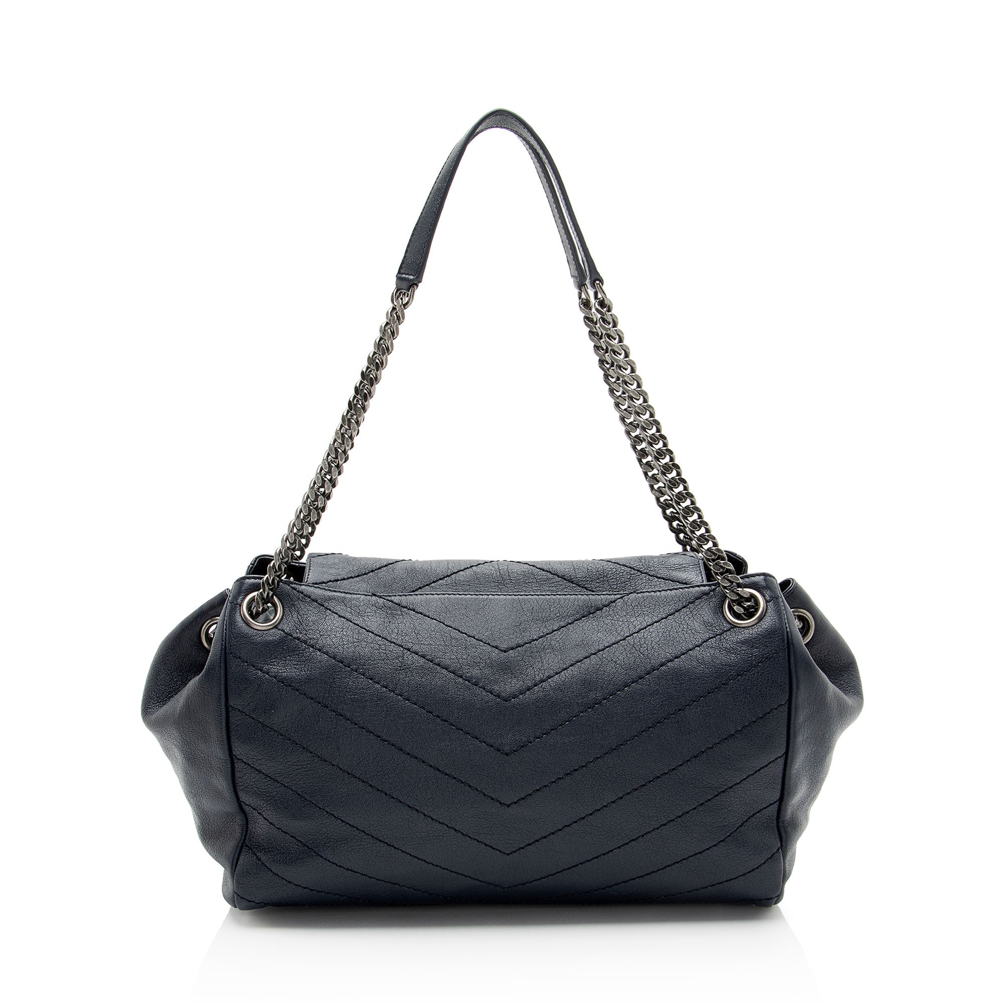 Saint Laurent Lambskin Monogram Nolita Medium Flap Bag