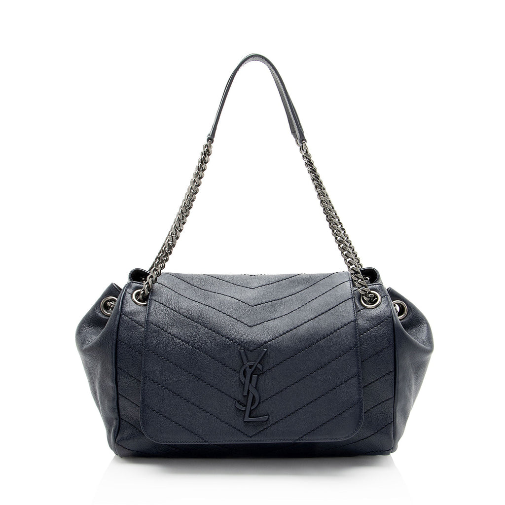 Saint Laurent Lambskin Monogram Nolita Medium Flap Bag