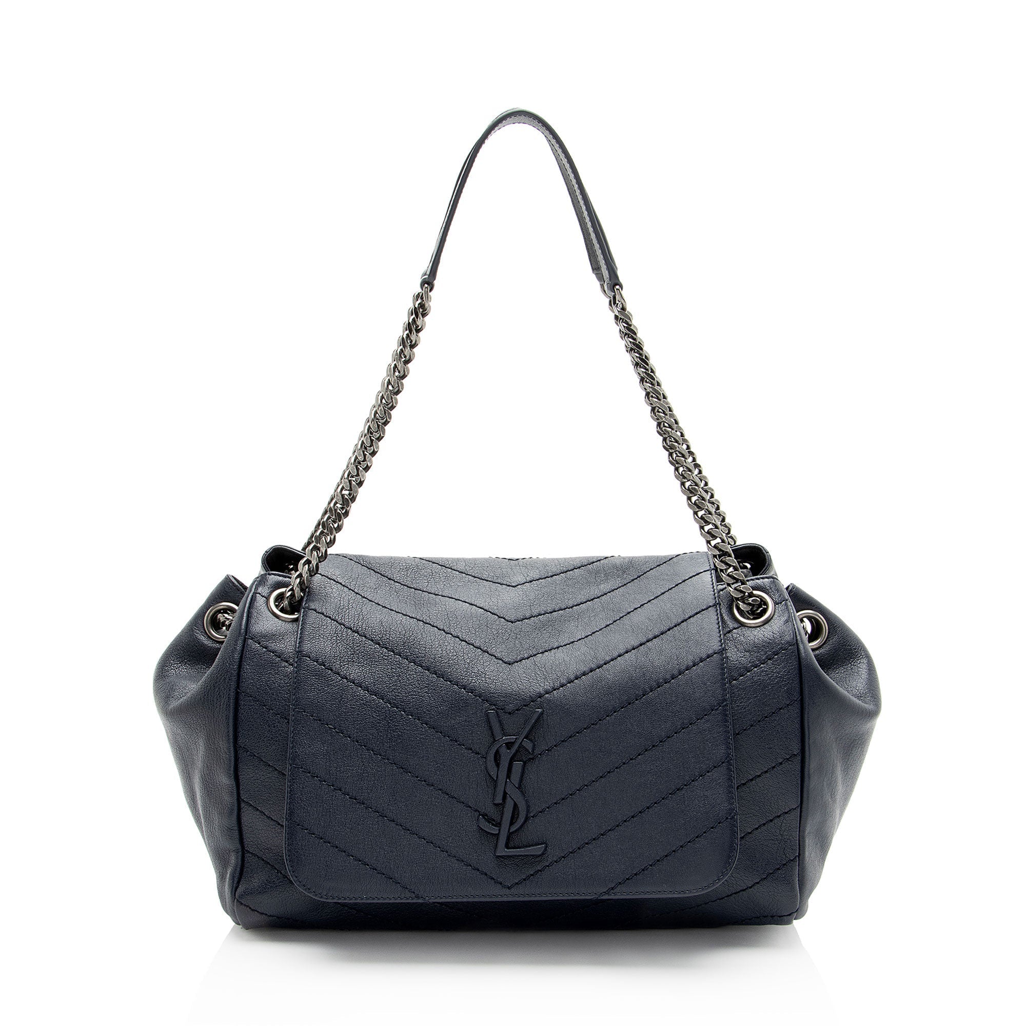 Saint Laurent Lambskin Monogram Nolita Medium Flap Bag