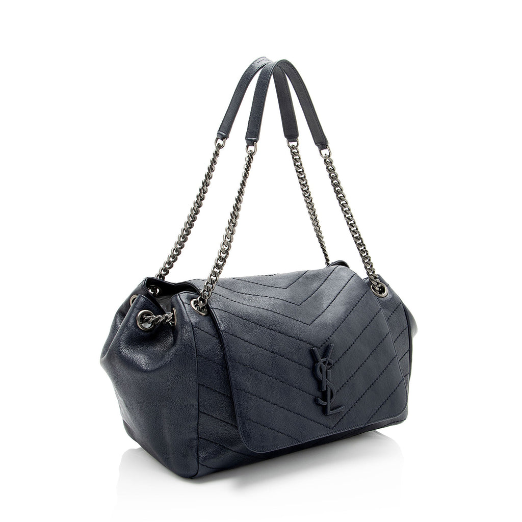 Saint Laurent Lambskin Monogram Nolita Medium Flap Bag