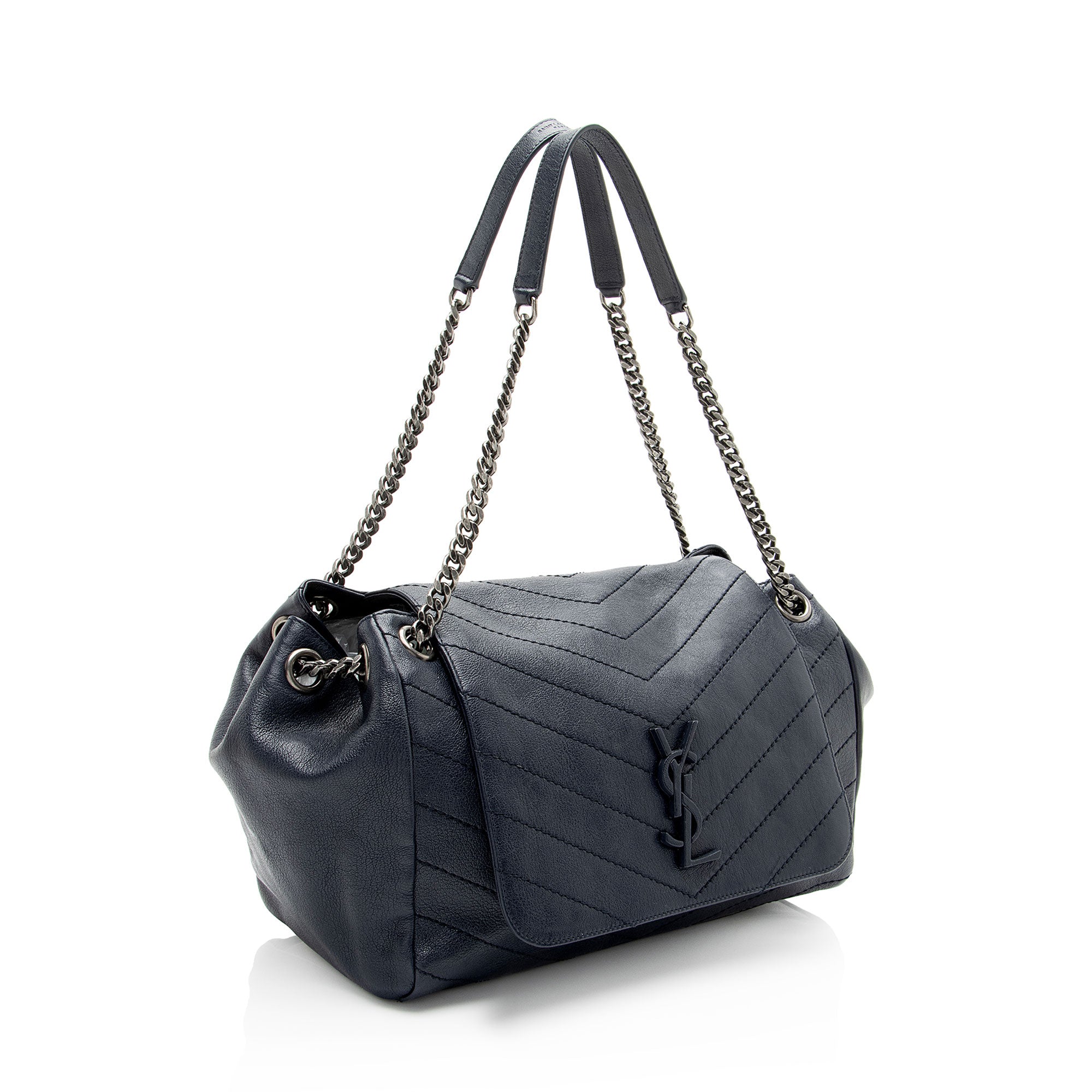 Saint Laurent Lambskin Monogram Nolita Medium Flap Bag