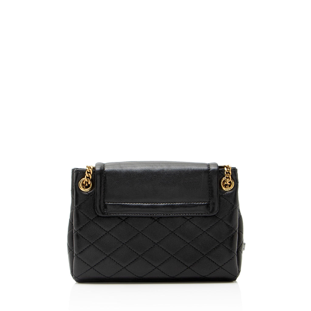 Saint Laurent Lambskin Monogram Nolita Mini Flap Bag