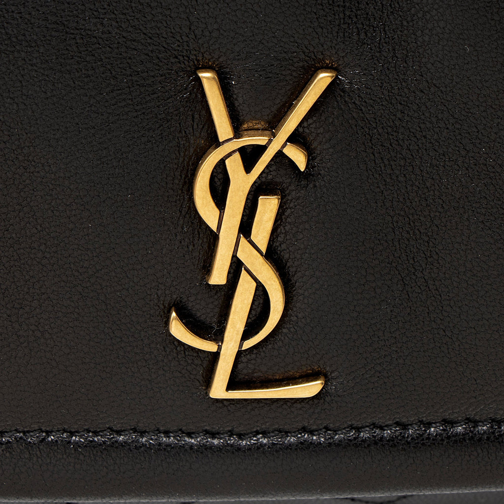 Saint Laurent Lambskin Monogram Nolita Mini Flap Bag