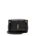 Saint Laurent Lambskin Monogram Nolita Mini Flap Bag