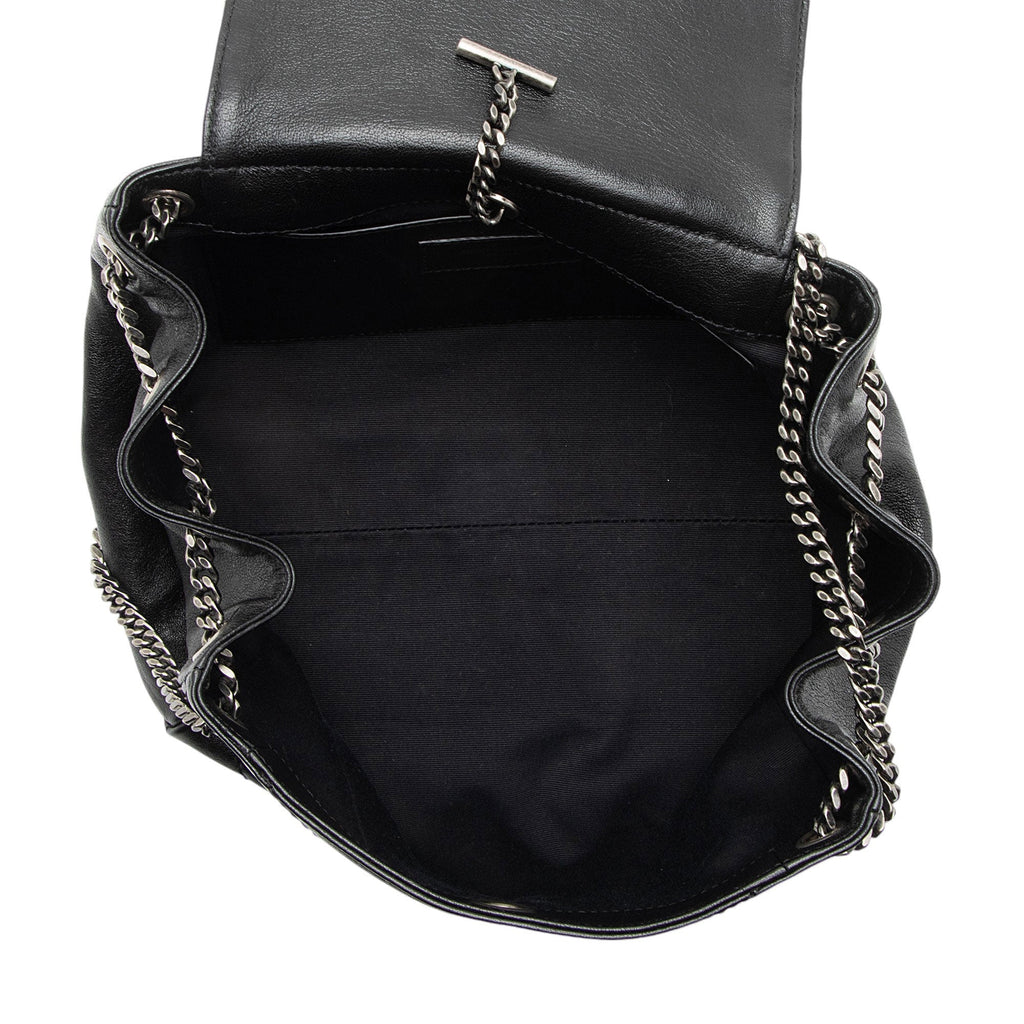 Saint Laurent Lambskin Monogram Nolita Small Flap Bag (SHF-f0gUjx)