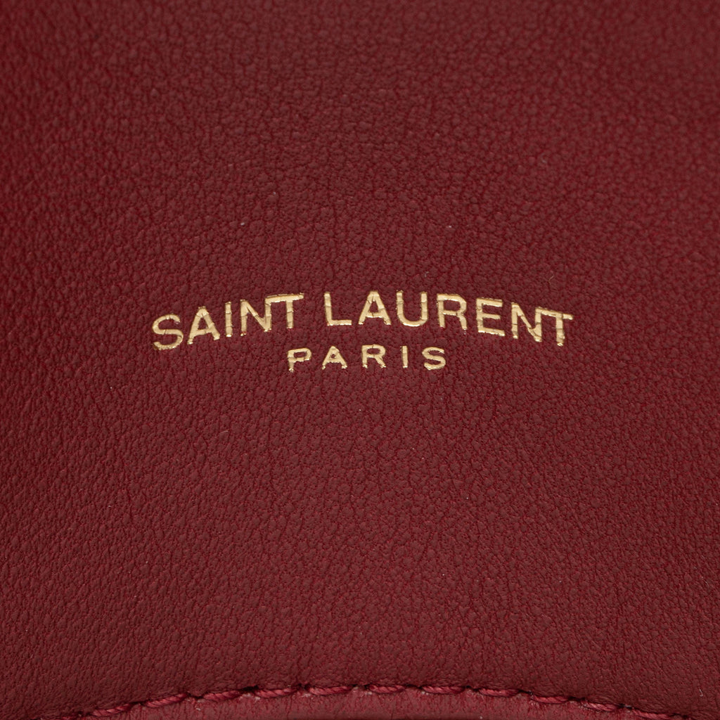Saint Laurent Lambskin Monogram Puffer LouLou Medium Shoulder Bag (SHF-UfpAmc)