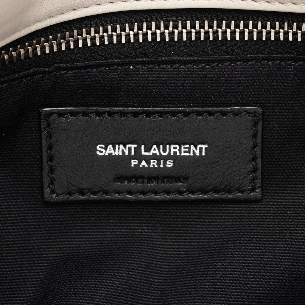 Saint Laurent Lambskin Monogram Puffer LouLou Medium Shoulder Bag (SHF-ONfMik)