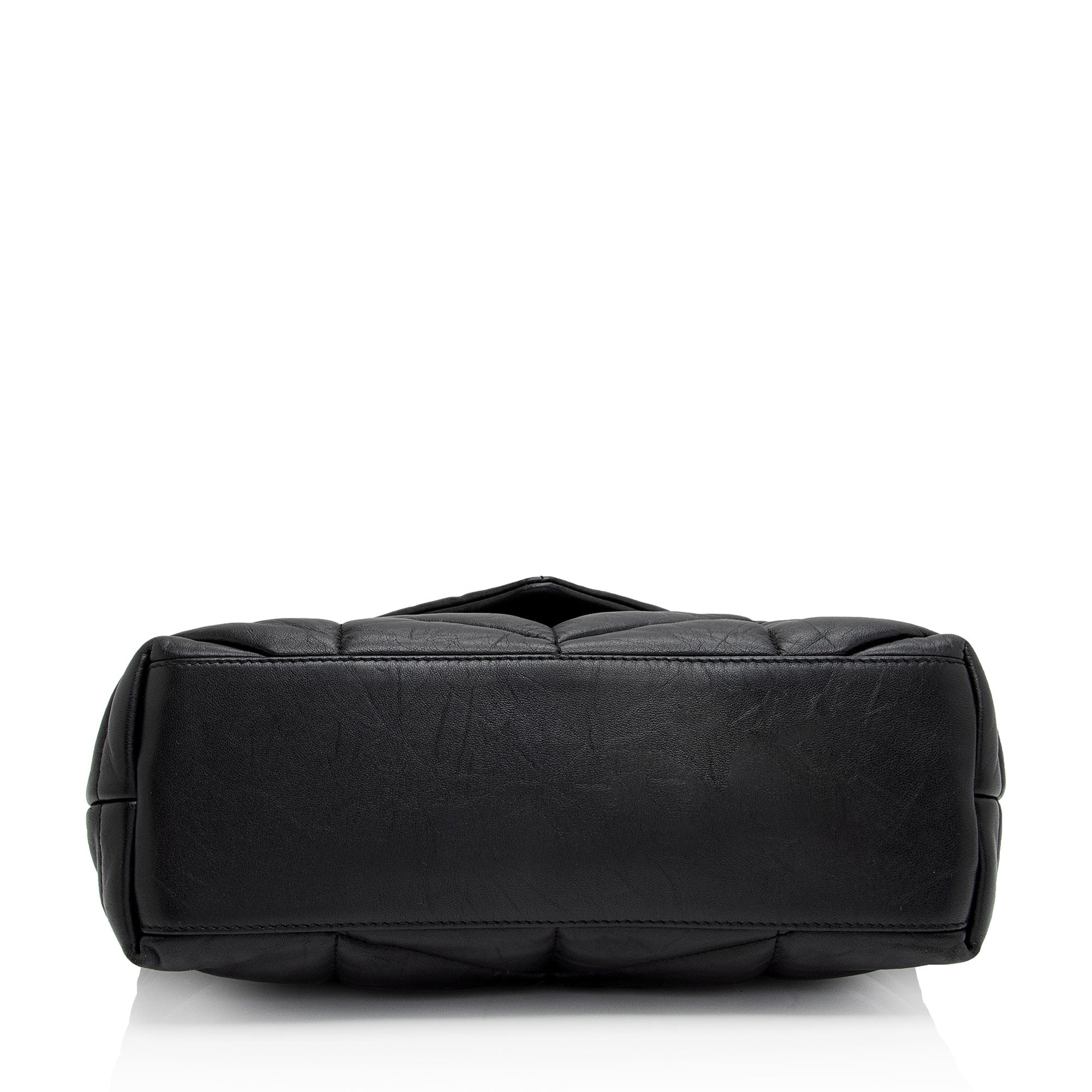 Saint Laurent Lambskin Monogram Puffer LouLou Medium Shoulder Bag (SHF-ArUzt2)
