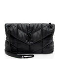 Saint Laurent Lambskin Monogram Puffer LouLou Medium Shoulder Bag (SHF-ArUzt2)