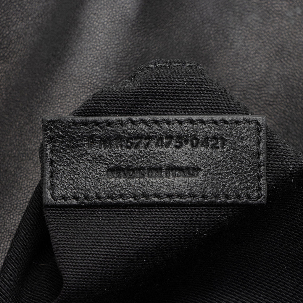 Saint Laurent Lambskin Monogram Puffer LouLou Medium Shoulder Bag (SHF-A0xwhw)