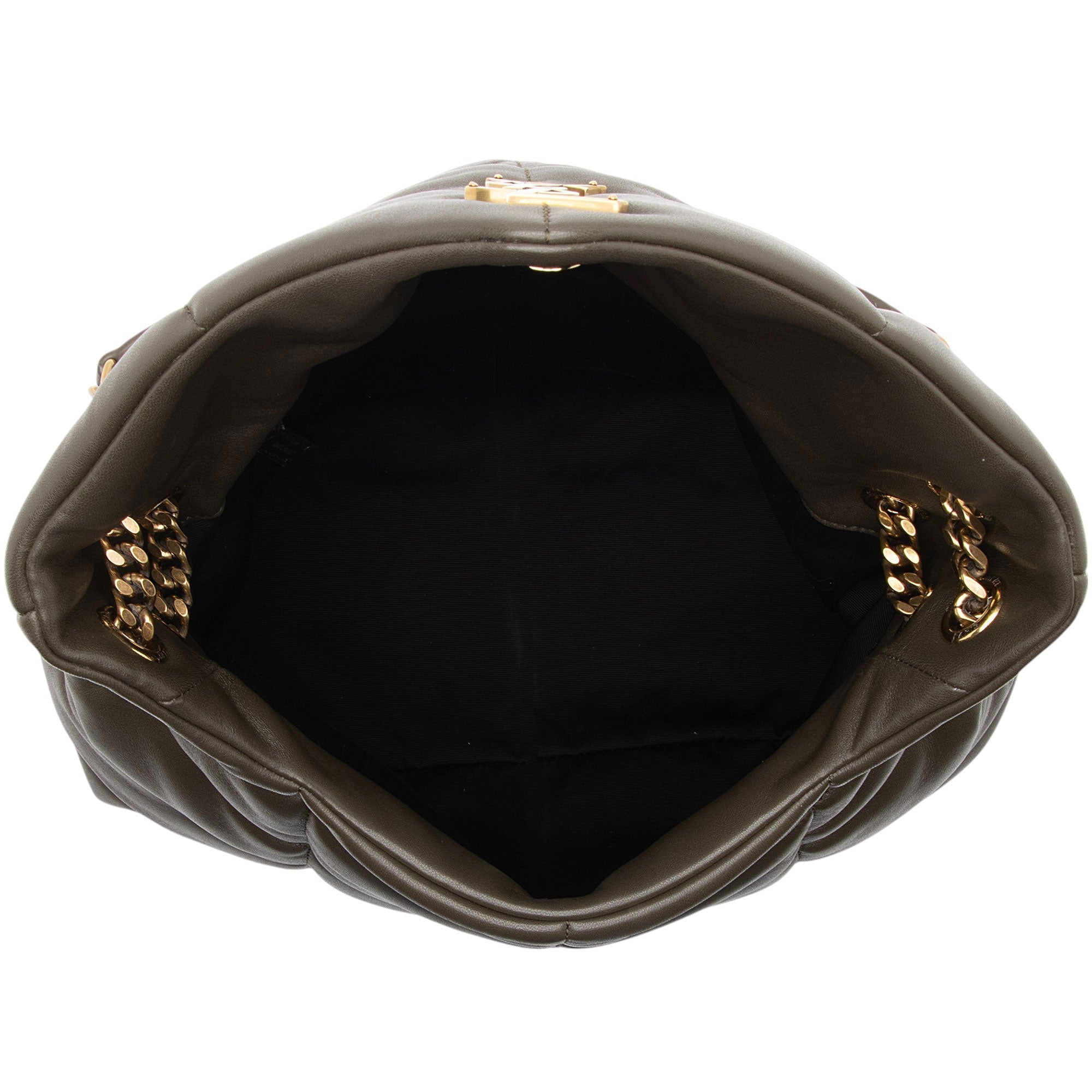 Saint Laurent Lambskin Monogram Puffer LouLou Medium Shoulder Bag (SHF-sxPbmV)