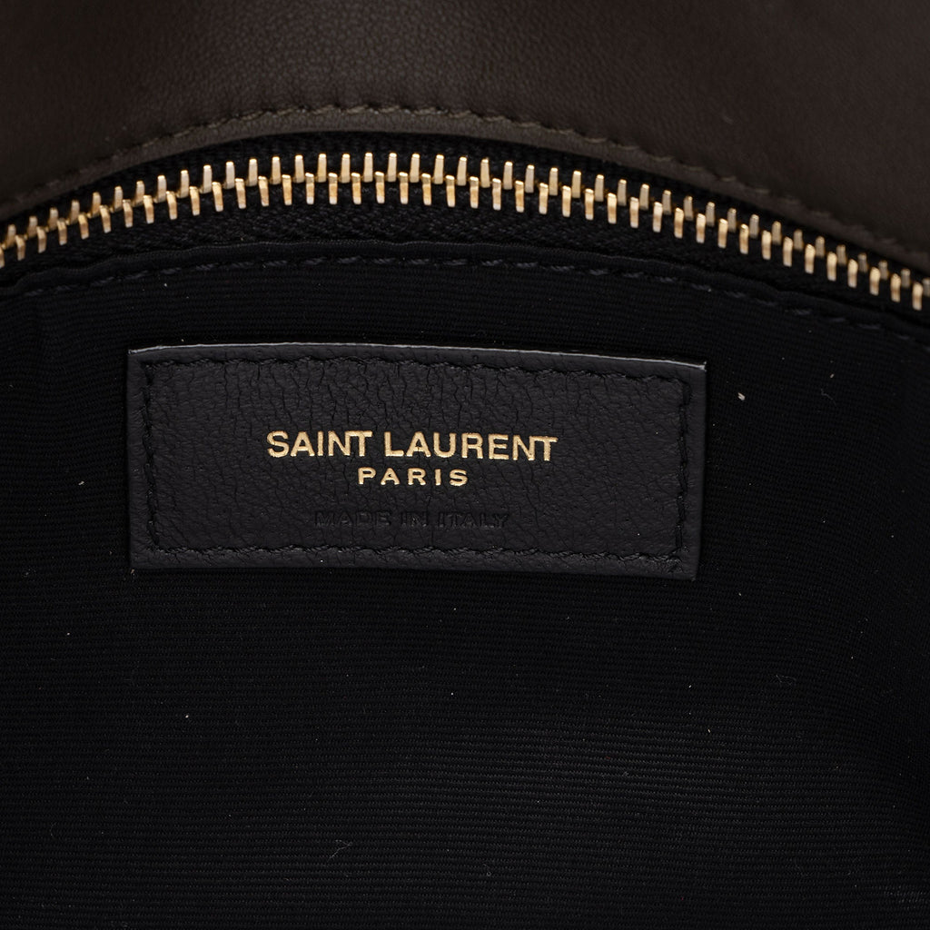 Saint Laurent Lambskin Monogram Puffer LouLou Medium Shoulder Bag (SHF-sxPbmV)
