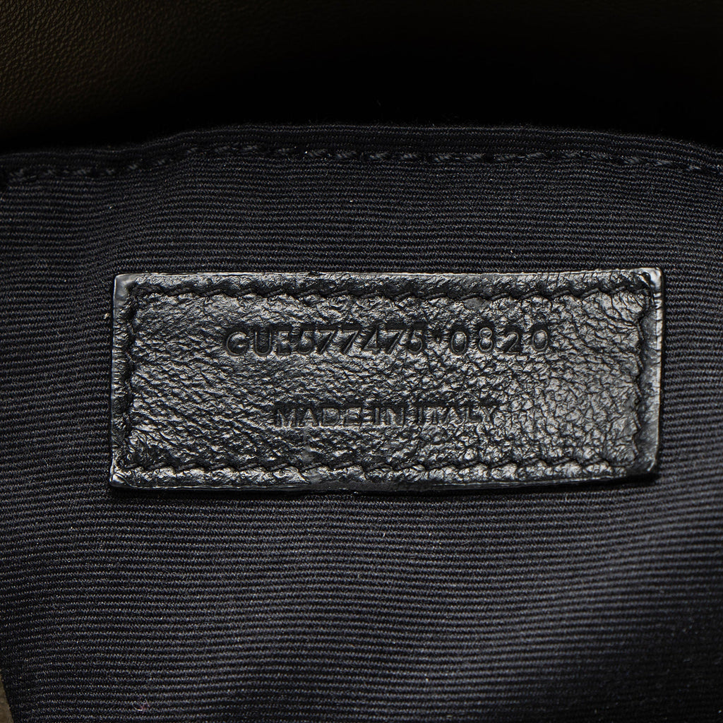 Saint Laurent Lambskin Monogram Puffer LouLou Medium Shoulder Bag