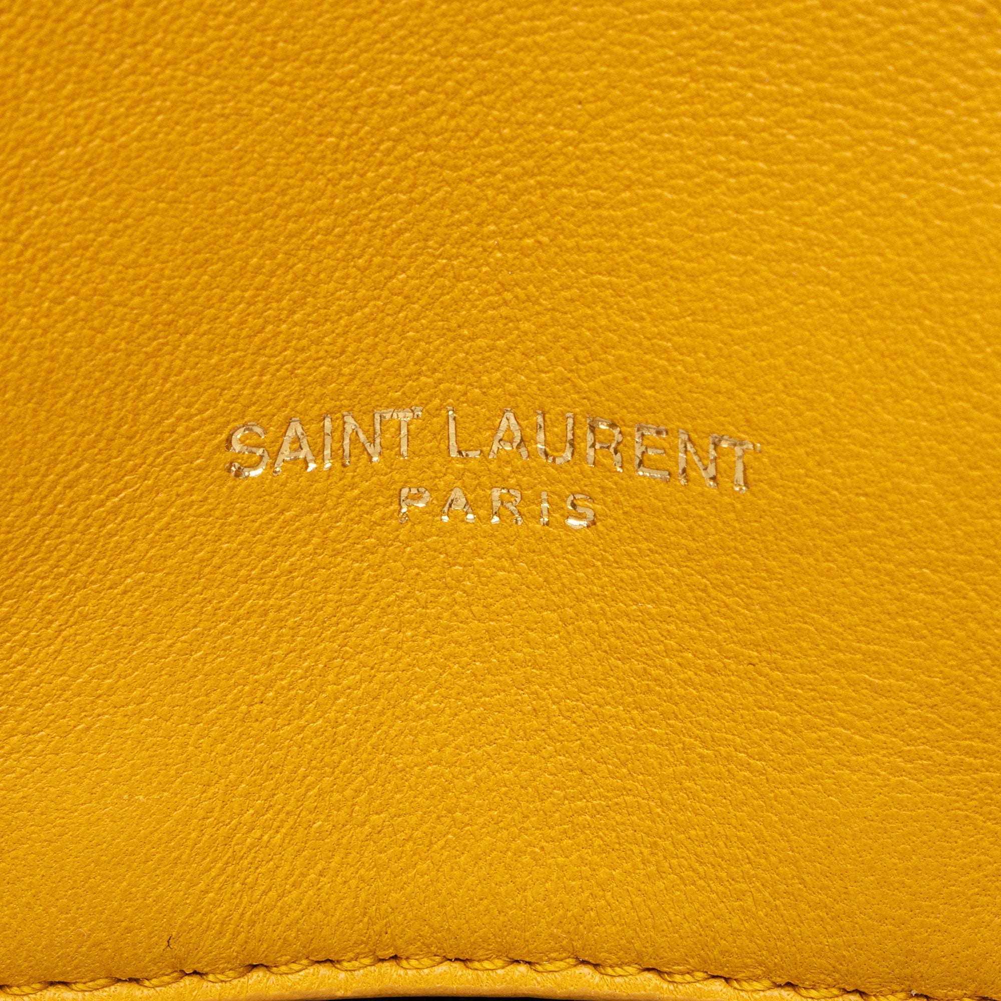Saint Laurent Lambskin Monogram Puffer LouLou Medium Shoulder Bag