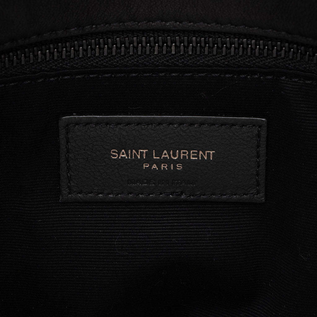 Saint Laurent Lambskin Monogram Puffer LouLou Medium Shoulder Bag