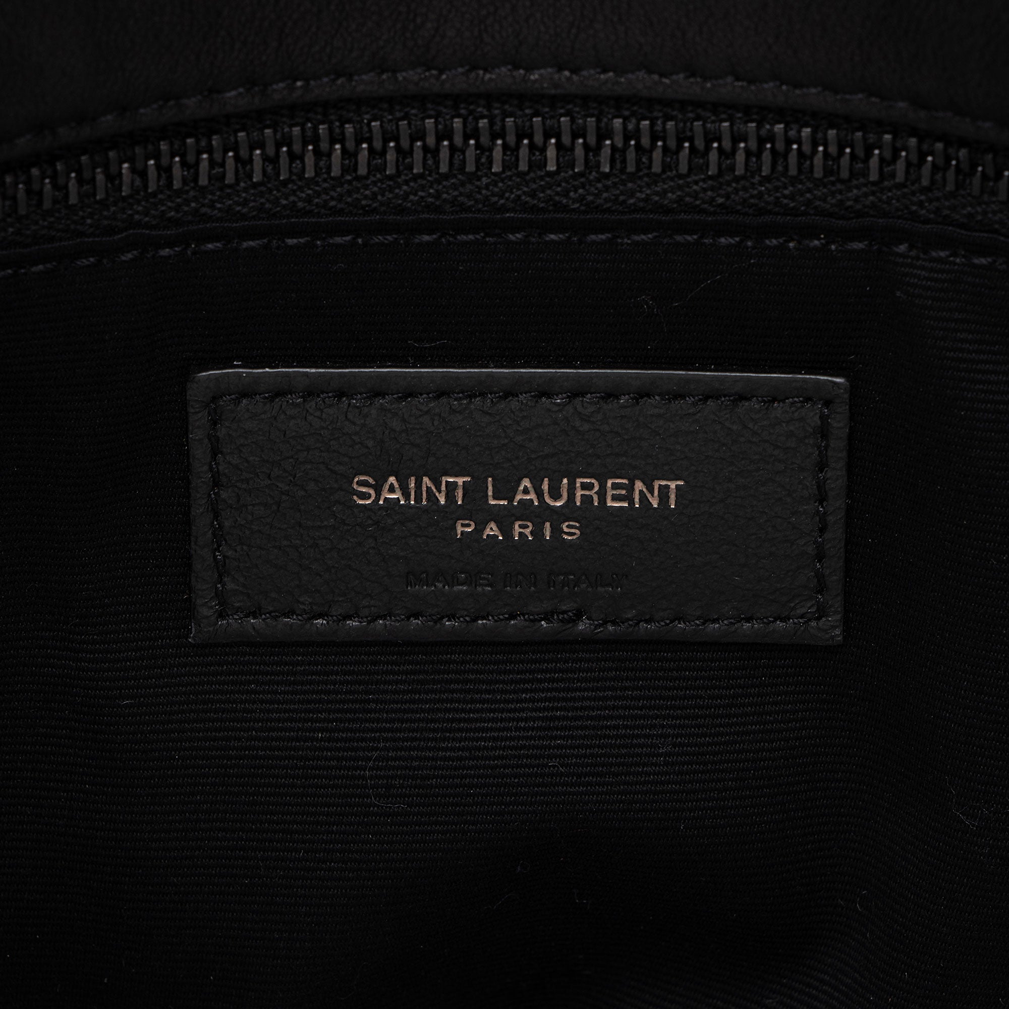 Saint Laurent Lambskin Monogram Puffer LouLou Medium Shoulder Bag