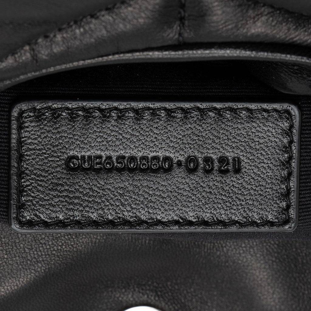 Saint Laurent Lambskin Monogram Puffer LouLou Small Clutch (SHF-2bO78S)