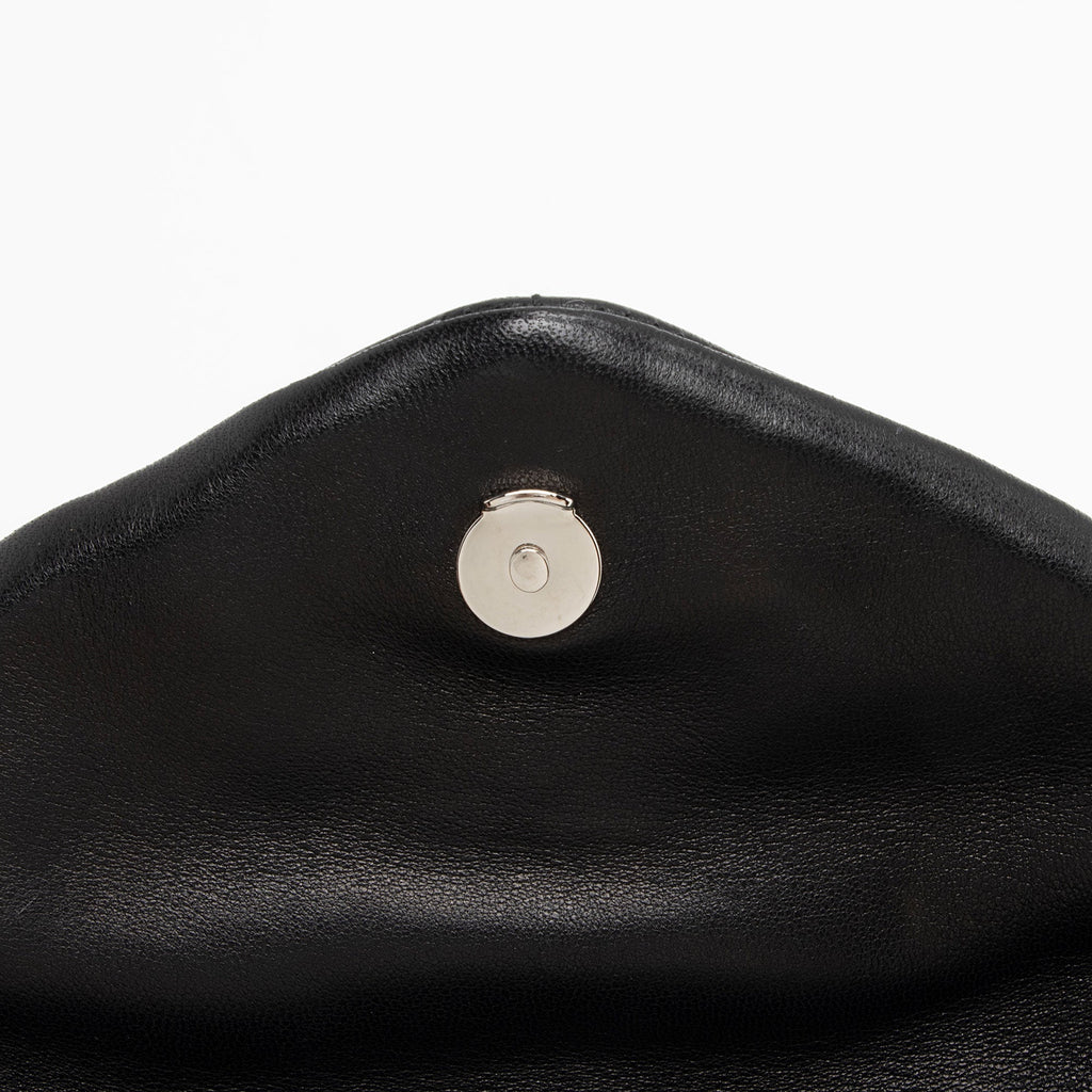 Saint Laurent Lambskin Monogram Puffer LouLou Small Clutch (SHF-2bO78S)