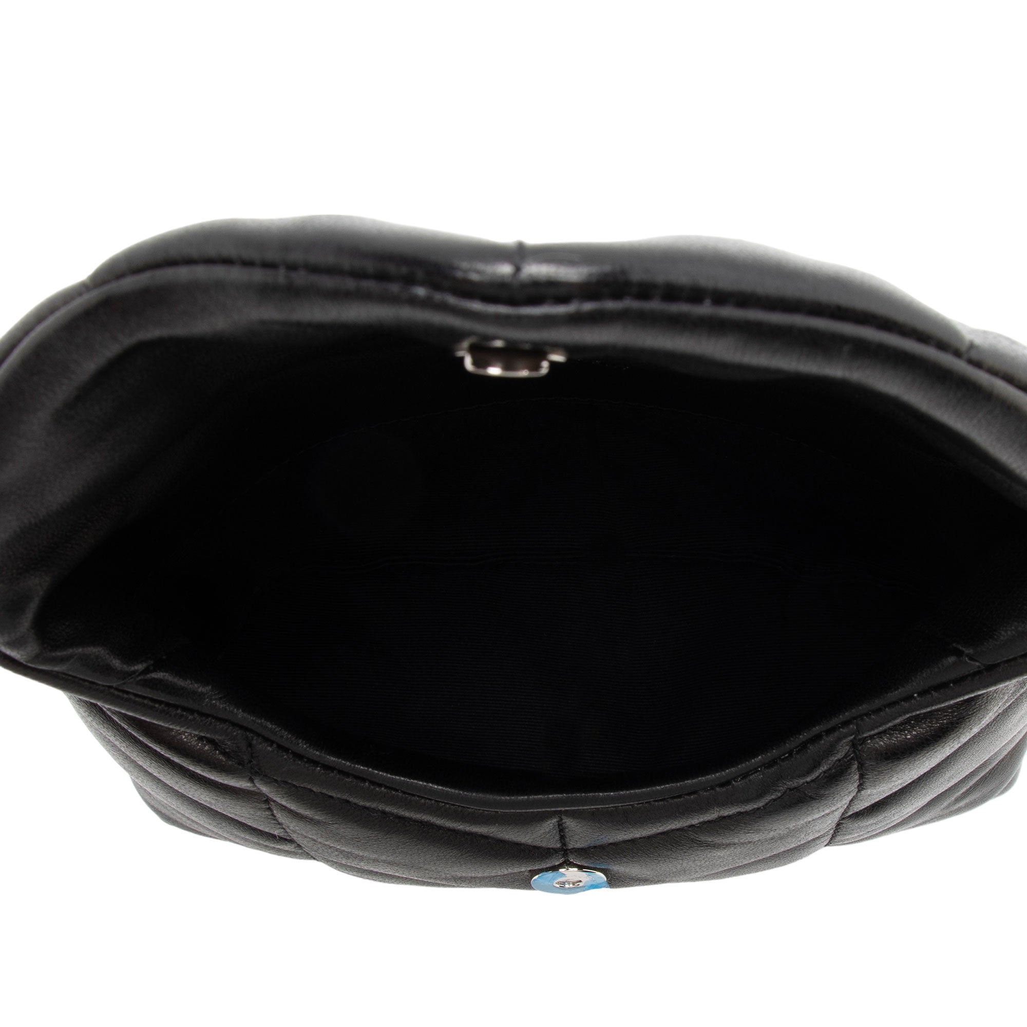 Saint Laurent Lambskin Monogram Puffer LouLou Small Clutch (SHF-2bO78S)