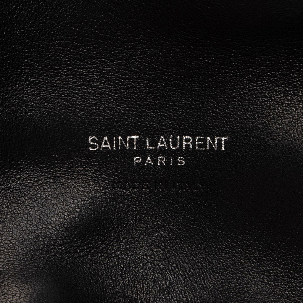 Saint Laurent Lambskin Monogram Puffer LouLou Small Clutch (SHF-2bO78S)