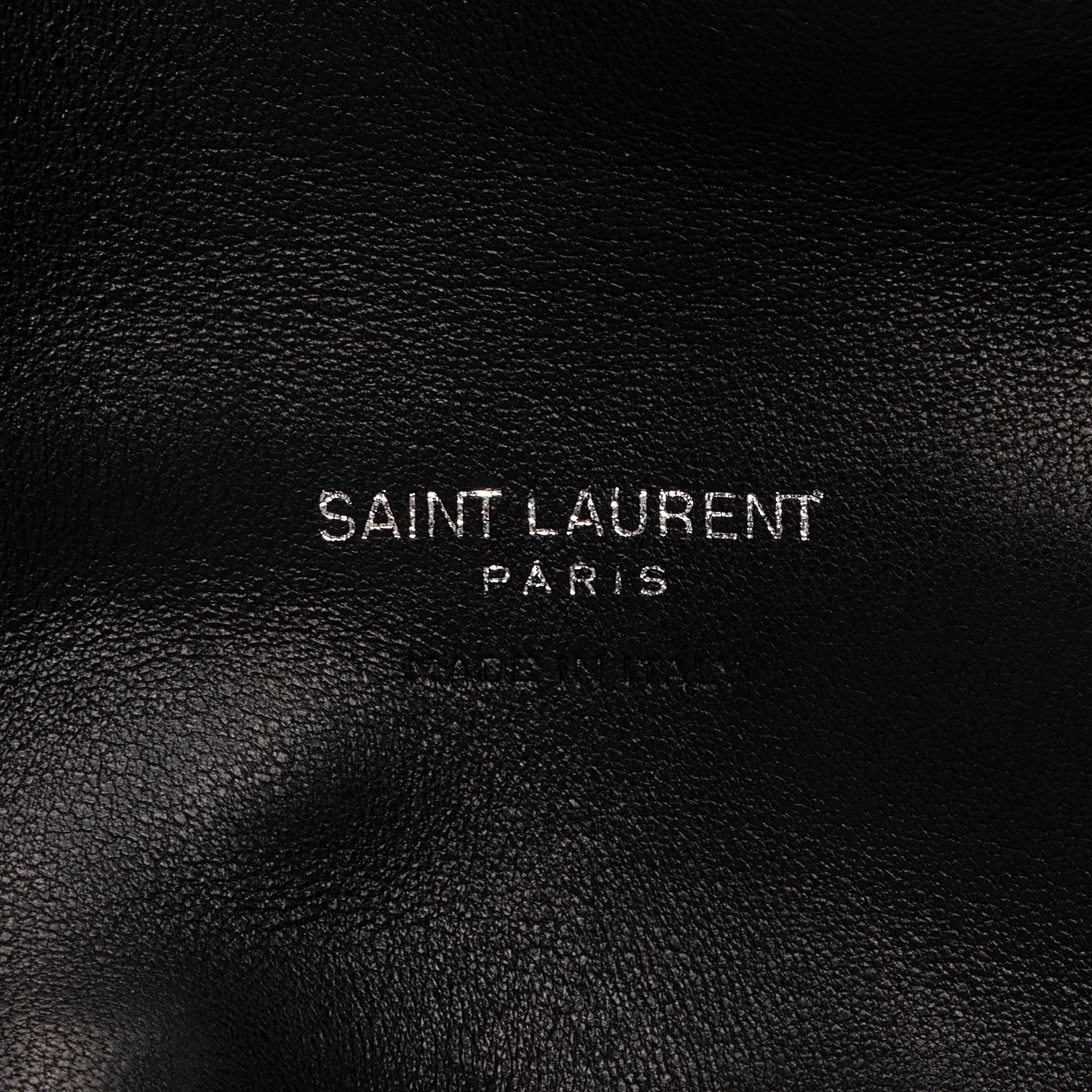 Saint Laurent Lambskin Monogram Puffer LouLou Small Clutch (SHF-2bO78S)