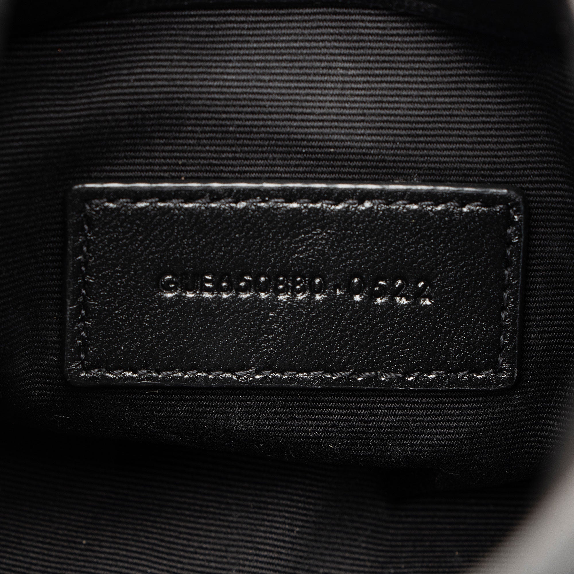 Saint Laurent Lambskin Monogram Puffer LouLou Small Clutch