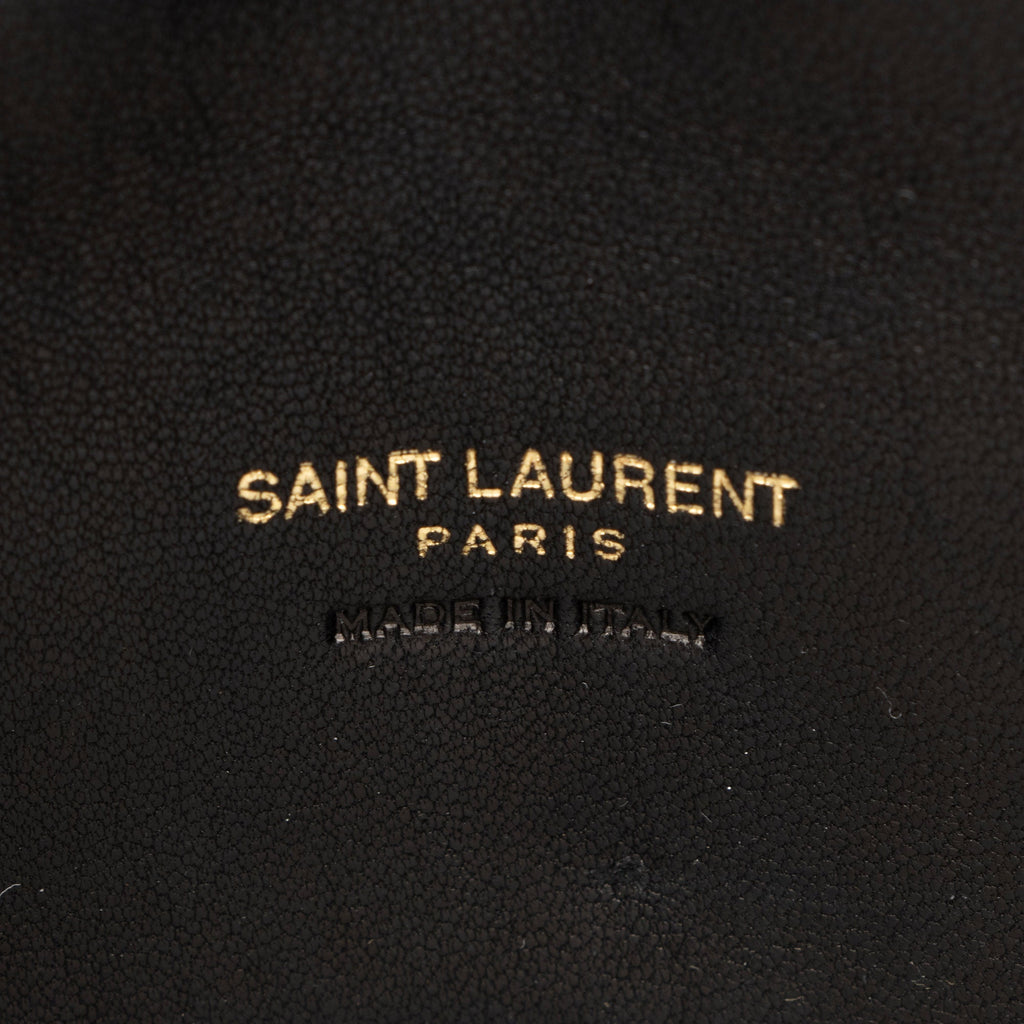 Saint Laurent Lambskin Monogram Puffer LouLou Small Clutch