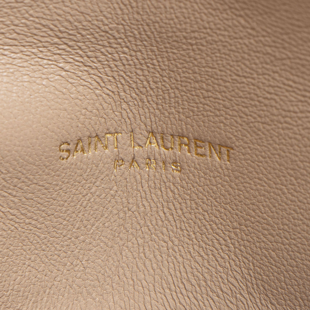 Saint Laurent Lambskin Monogram Puffer LouLou Small Shoulder Bag