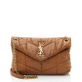 Saint Laurent Lambskin Monogram Puffer LouLou Small Shoulder Bag