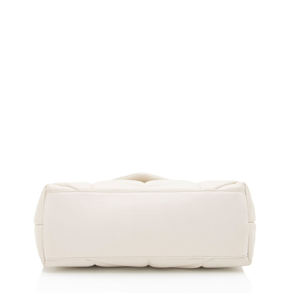 Saint Laurent Lambskin Monogram Puffer LouLou Small Shoulder Bag