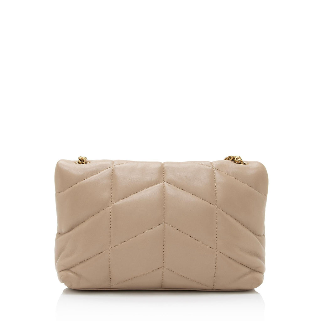 Saint Laurent Lambskin Monogram Puffer LouLou Toy Shoulder Bag