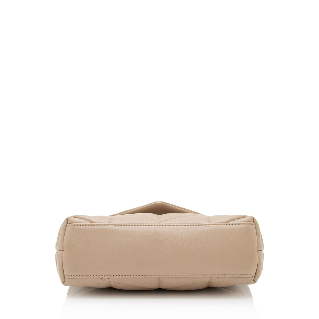Saint Laurent Lambskin Monogram Puffer LouLou Toy Shoulder Bag