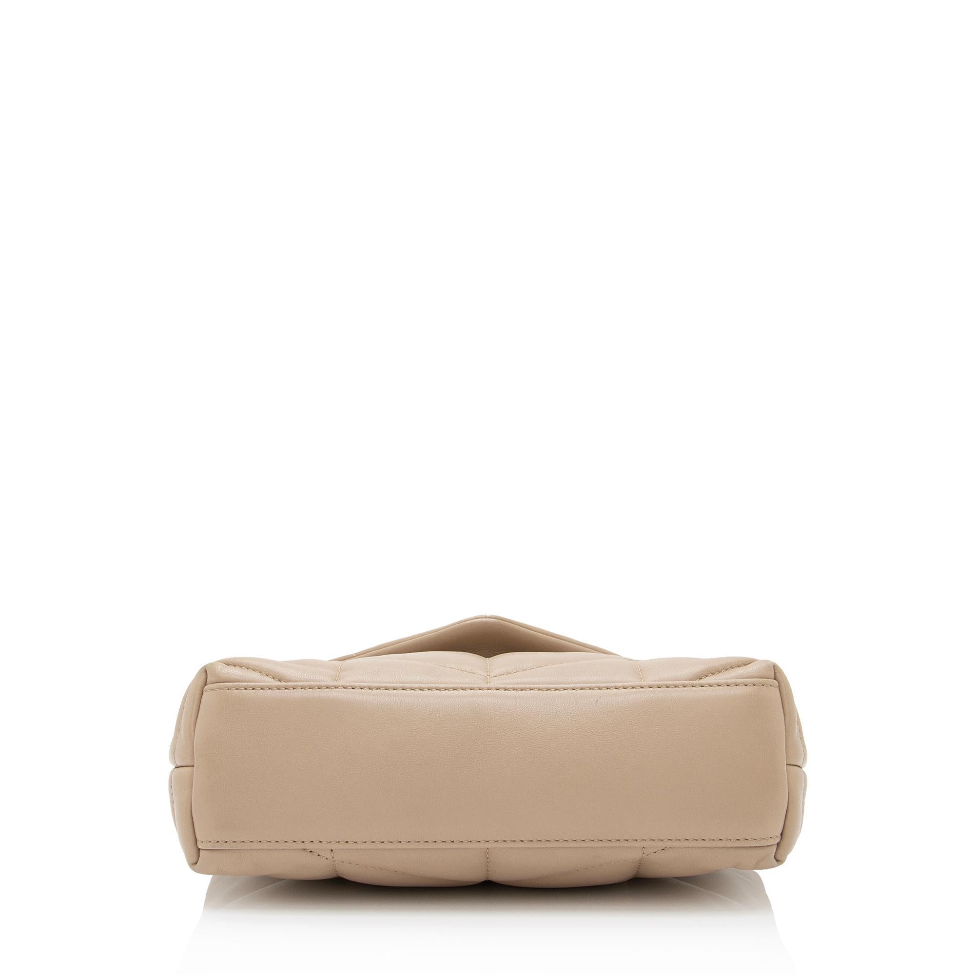 Saint Laurent Lambskin Monogram Puffer LouLou Toy Shoulder Bag