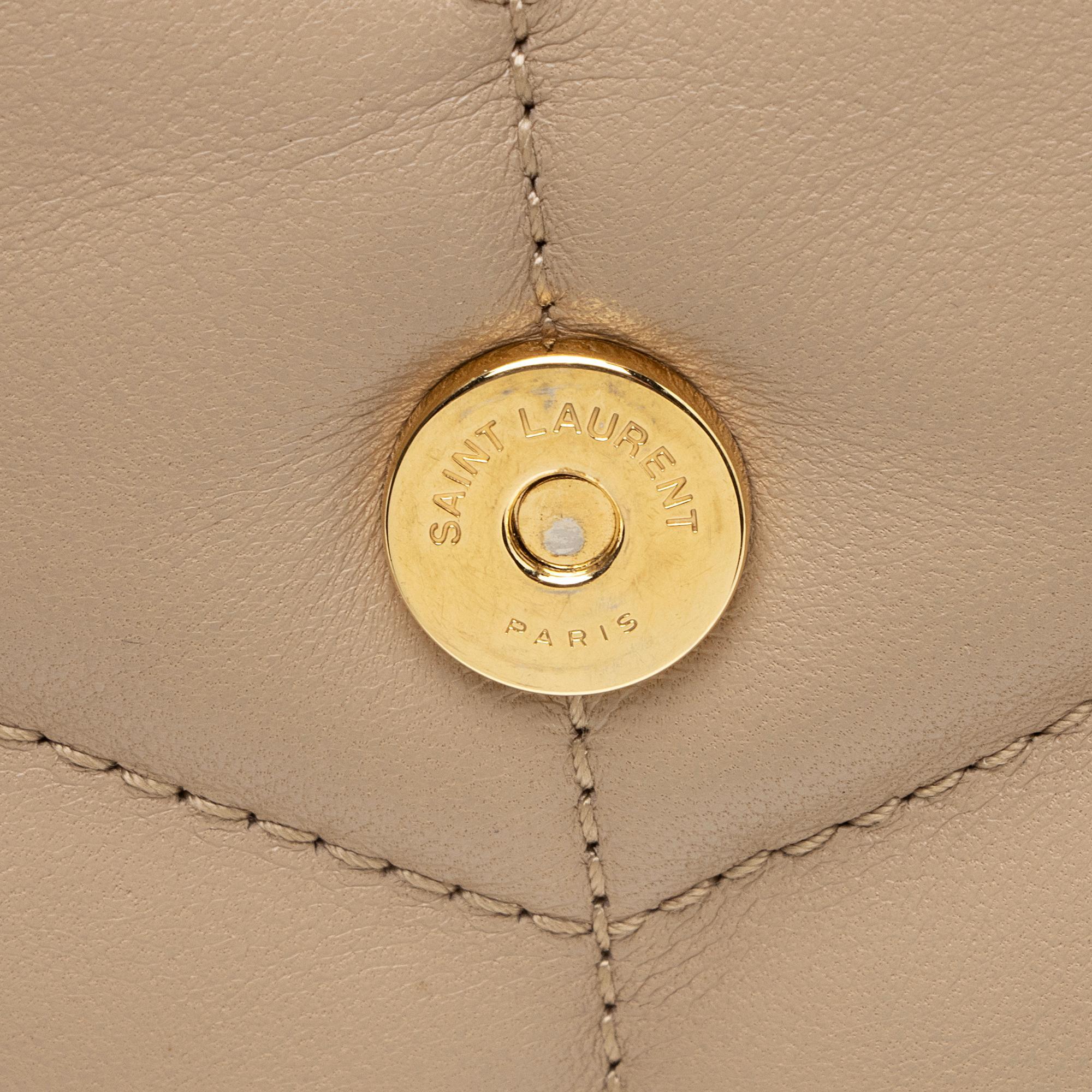 Saint Laurent Lambskin Monogram Puffer LouLou Toy Shoulder Bag