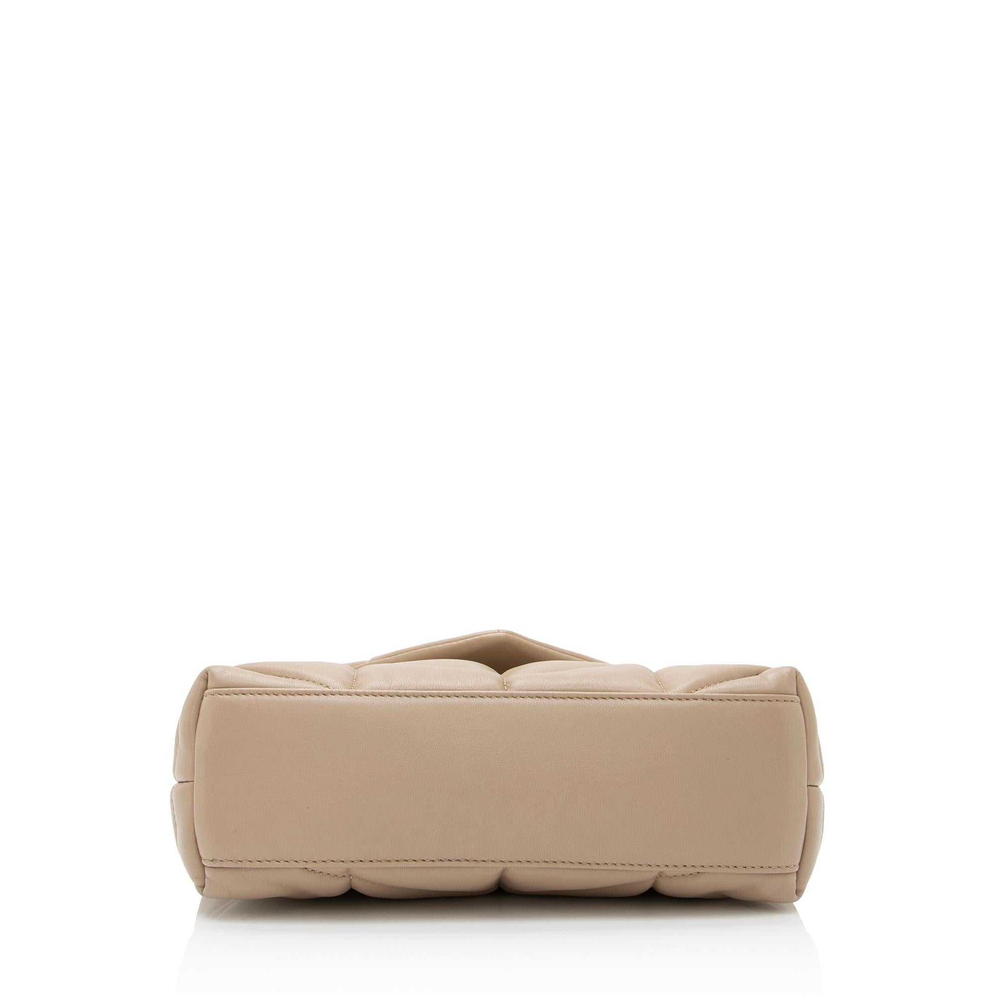 Saint Laurent Lambskin Monogram Puffer LouLou Toy Shoulder Bag (SHF-ijFzie)